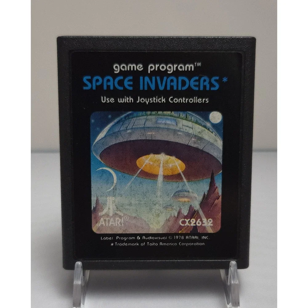 Space Invaders (1980 Atari 2600) Game Cartridge & Manual - Tested & Working!